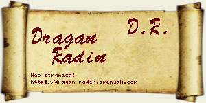 Dragan Radin vizit kartica